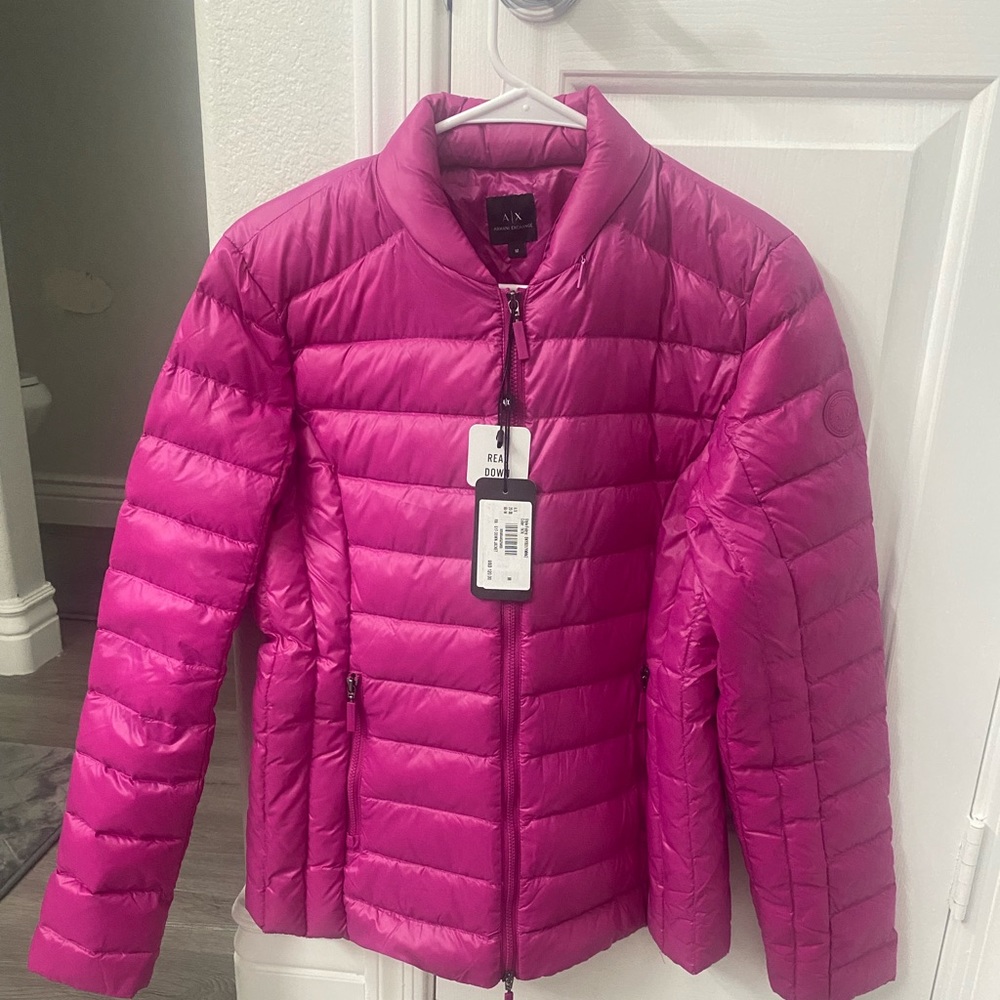 Brand New Armani Exchange Medium Fuchsia Jacket